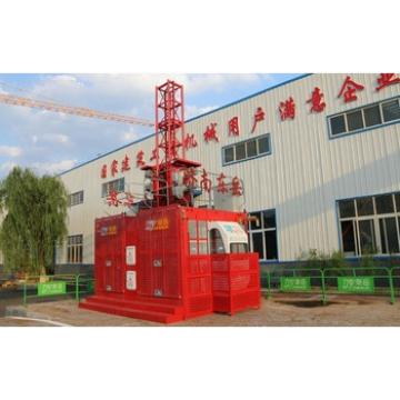 4t electric frequency double cage construction hoist for sale in south east asia