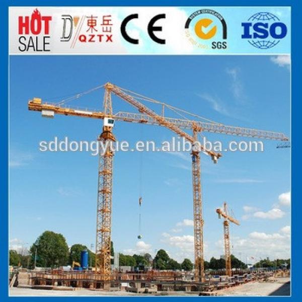 China New Design Construction Lifting 6T QTZ80-6010 Tower Crane Price #1 image
