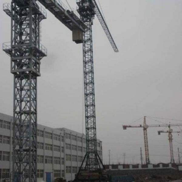 High Efficiency 4t Mini Moblie Rail Tower Crane For Sale #1 image