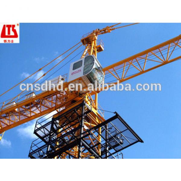 self erecting 8t with 55m jib tower crane,Hongda tower crane #1 image
