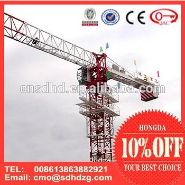 8ton flat top tower crane TC6015 topless china crane for sale #1 image